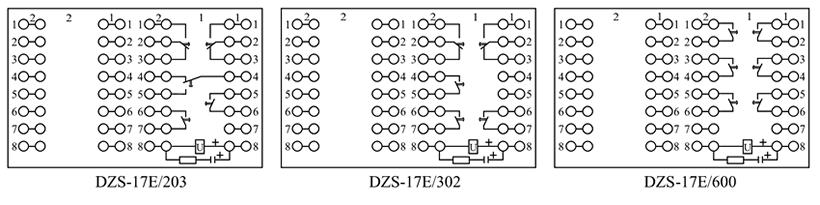 DZS-17E/302內(nèi)部接線(xiàn)圖