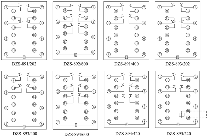 DZS-891/202內(nèi)部接線(xiàn)圖